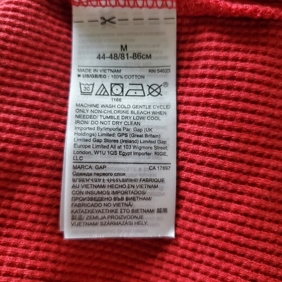 NWT GAP Waffle Crew Top - Picture 4 of 5